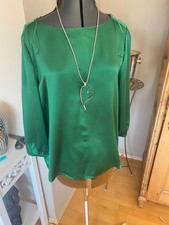Marc Cain 100% Seidenbluse grün neu 42 XL N5
