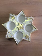 Porzellan Adventskranz für 4