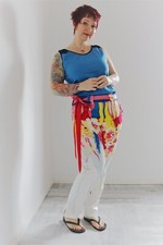 Bunte Hose mit Farbverlauf Gr. 40