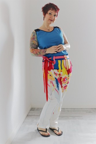 Bunte hose mit farbverlauf - mit,