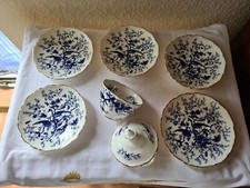 COALPORT England Cairo blue 7 Teile Rest-Service  wunderschönes Dekor Top !!!