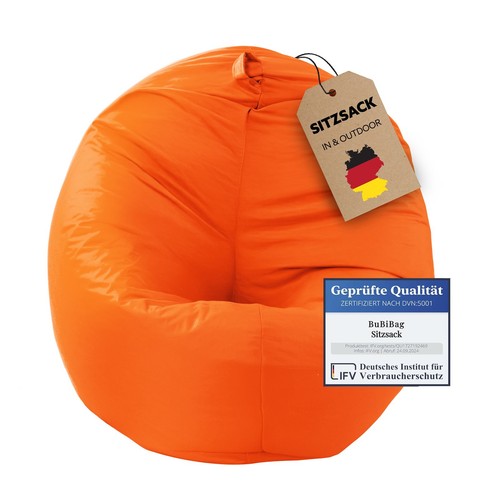 Sitzsack 2in1 neonorange 130cm - sitzsack,