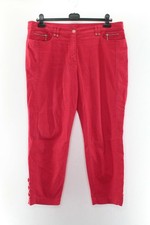 Canda C&A Damen Jeans Gr. 48 Hose Rot #FH-39