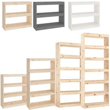 Bücherregal Standregal Raumteiler Aufbewahrungsregal Bücherschrank Massivholz 