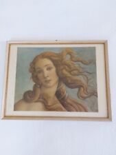 Venus von Botticelli, gerahmter alter Farbdruck, Roberto Hoesch Milano
