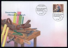 SCHWEIZ FDC 1994 BERUFE SCHREINER TISCHLER WERKBANK WERKZEUG xa18