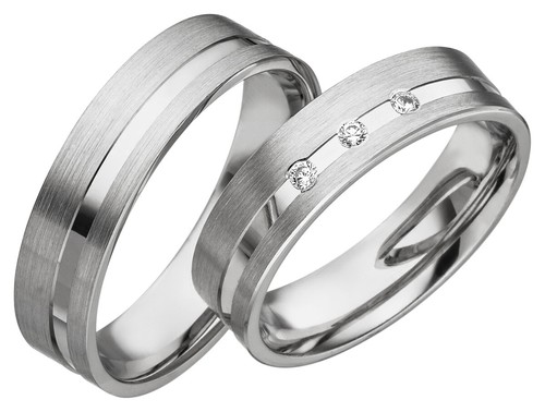 Trauringe silber - 2x,
