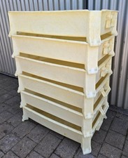 Stapelkisten Metzgerkisten Kunststoffwannen Kunststoffkisten mit Griffen, Füßen