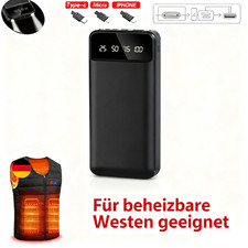 30000mAh Powerbank Mit 2 USB Für Beheizbare Weste Jacke Heizweste Und Alle Handy