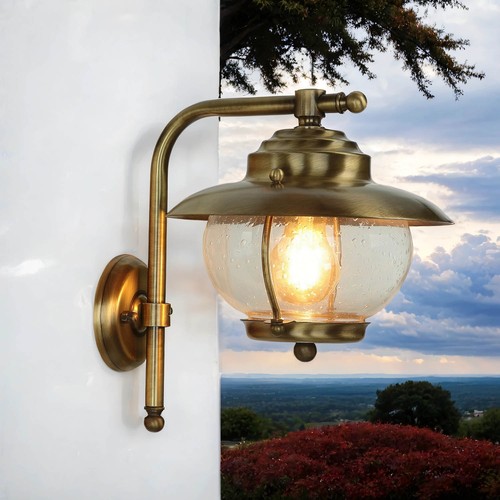Wandlampe antik aus - aus, messing