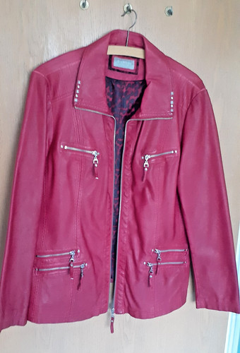 Lederjacke damen weinrot - damen,,