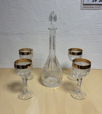 Bleikristall Karaffe Mit 4