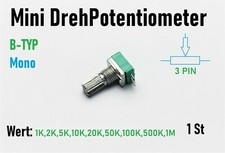 Poti Dreh Potentiometer Linear 1K 5K 10K 20K 50K 100K 1M Ohm Mono Arduino B Typ
