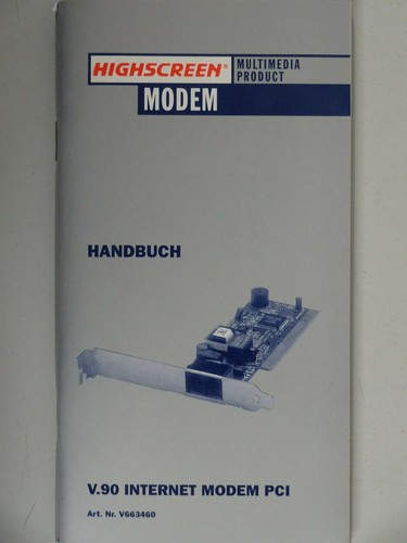 Highscreen modem internet - highscreen, v.90