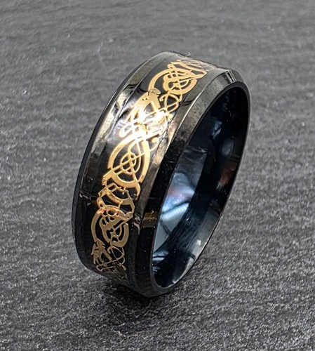 Ring drachenring edelstahl - drachenring,