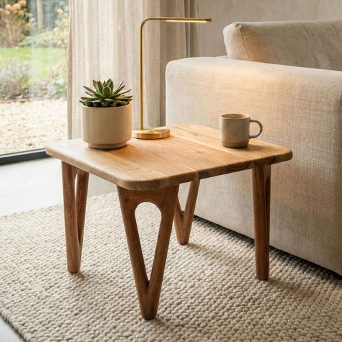 Couchtisch akazie massivholz - couchtisch,
