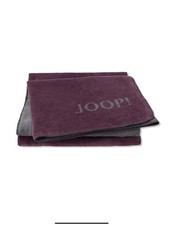 JOOP! Decke Wohndecke Melange Doubleface Farbe Beere-Anthrazit, 814135, 150x200