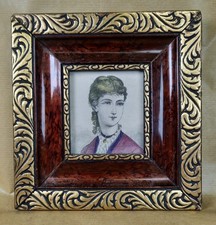 Antiker kleiner Holz Bilderahmen, 17,00 x 18,00 x 2,50 cm (außen)