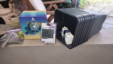 Grow Box-Zubeh.: Ventilator, Zeitschaltuhr, Hygrometer, Töpfe - neu, Bitte lesen