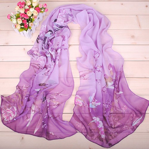 Stola chiffon vogel - chiffon,