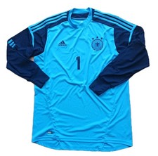 Adidas Manuel Neuer DFB Deutschland 2012/2013 Torwart Trikot blau EM Sz. XL