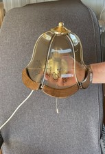 Alte Wandlampe, Innenbereich, Glas Metall Holz. Aus Nachlass