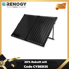 RENOGY 100W Solarkoffer Panel Solarpanel-Energie Faltbar Tragbar Camping