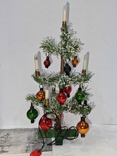 miniatur Weihnachtsbaum Top Zusta Glaskugeln Beleuchtung 4V Puppenstube Lauscha 