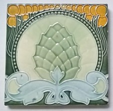 Antike Jugendstil-Fliese