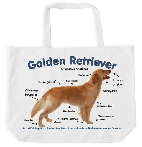 Einkaufstasche motiv golden - einkaufstasche,
