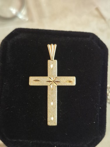 Kreuzanhänger karat gold - 14,