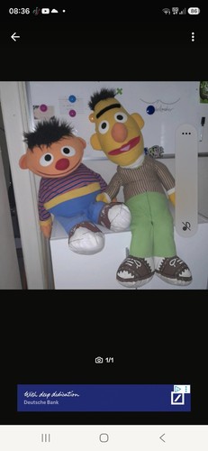 Ernie und bert plüschfiguren - ernie,