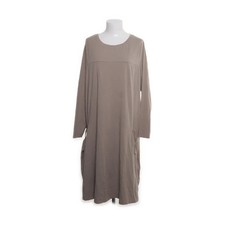 BPC Bonprix Collection, Kleid, Größe: 48/50, Beige, Baumwolle/Elasthan -nw9