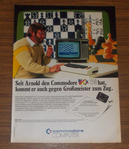 Seltene werbung commodore - werbung, vc