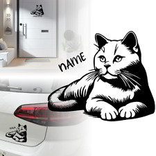 Aufkleber | Britisch Kurzhaar Katze |  Personalisiert | Auto Möbel  Sticker 722