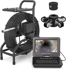 Abflusskamera 50m, 10" Kanalkamera dickeres Kabel mit Abstandszähler, HD Rohr