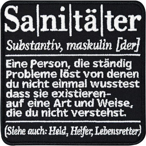 Sanitäter abzeichen - sanitäter,