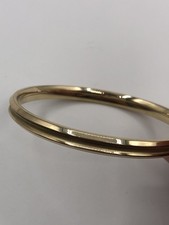 Vintage Andreas Daub „Amerikaner A★D“ vergoldetes Armreif-Armband 1930-60er