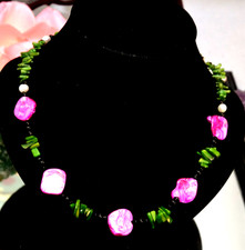 Ast Korallen  Bambuskoralle Stein, echt perlen und permutt Kette ca.46-51cm