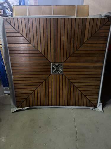 Duschtasse 90x90 teakholz - 90x90,