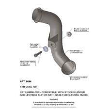 LeoVince Kat-Ersatzrohr