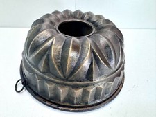 Alte antike Kupfer Backform Kuchenform Gugelhupfform Bäcker Shabby Landhaus 9158