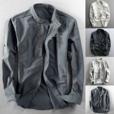 Herren Langarm Baumwolle