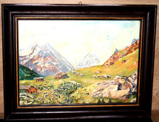 Antikes ÖL Gemälde  Watzmann