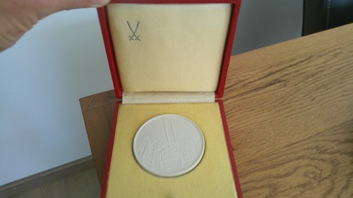 Ddr meissen porzellan - porzellan, medaille