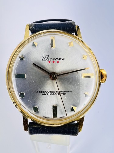 Vintage lucerne armbanduhr - vintage, lucerne,