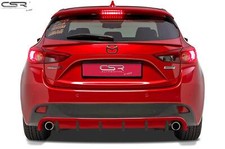 Heck Ansatz Einsatz Spoiler Tuning Diffusor für Mazda 3 Typ BM HA153