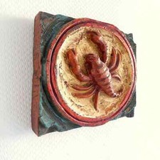 VINTAGE Holz Bild Sternzeichen