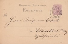 DR Ganzsache nachv.TT-Stempel