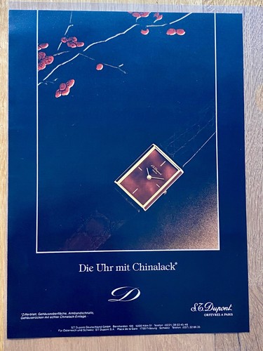 Dupont uhr mit chinalack - uhr,
